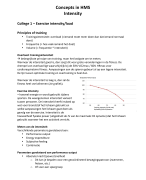 Concepts in HMS - Intensity 