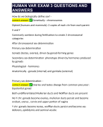 HUMAN VAR EXAM 3 QUESTIONS AND ANSWERS 