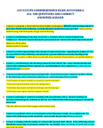 ATIVATI PNCOMPREHENSIVEEXAM 2019FORMA ALL 180 QUESTIONS AND CORRECT ANSWERS|AGRADE