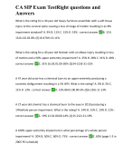 CA SIP Exam TestRight questions and Answers 