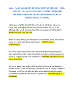 WGU D440 SAUNDERS REVIEW NEWEST VERSION  2024-2025 ACTUAL QUESTION AND CORRECT DETAILED VERIFIED ANSWERS FROM VERIFIED SOURCES BY EXPERT RATED A GRADE