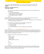 Test Bank for Clinical Manifestations and Assessment of Respiratory  Disease 8th Edition Jardins All Chapters