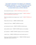 2024 NR507 MIDTERM CHAMBERLAIN VERIFIED ANSWERS (GRADED A+ ) | ACCURATE REAL EXAM QUESTIONS AND ANSW