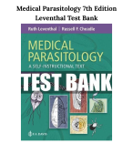 Medical Parasitology 7th Edition Leventhal Test Bank All Chapters 2024