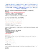AFAA NASM GFI EXAMS 2024| ALL ACTUAL EXAMS 2024 | 4 DIFFERENT VERSIONS WITH A STUDY GUIDE | ACCURATE AND EXPERT VERIFIED FOR GUARANTEED PASS | LATEST UPDATE | GRADED A