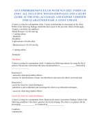 ATI COMPREHENSIVE EXAM WITH NGN 2023 | FORM A B AND C ALL INCLUSIVE WITH RATIONALES AND A STUDY GUIDE AT THE END | ACCURATE AND EXPERT VERIFIED FOR GUARANTEED PASS | LATEST UPDATE