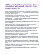 ACI Concrete Field Testing Technician- Grade I 2024 Edition. All Questions & Verified Correct Answers. Graded A+