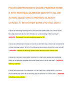 PN ATI COMPREHENSIVE ONLINE PRACTICE FORM-B WITH NGN REAL EXAM 2024-2025 WITH ALL 200 ACTUAL QUESTIONS & ANSWERS ALREADY GRADED A+ BRAND NEW EXAM UPDATED 2024!!)