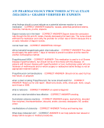 ADVANCED WGU D236 PATHOPHYSIOLOGY  2024-2025 EXAMS QUESTIONS WITH  CORRECT ANSWERS