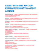 CRCR FINAL EXAM /ACCURATE QUESTIONS  AND CORRECT ANSWERS -2024