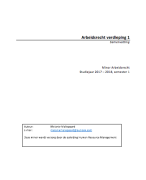 Samenvatting Arbeidsrecht verdieping 1
