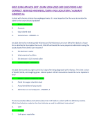 MED SURG RN HESI EXIT  EXAM 2024-2025 QUESTIONS AND CORRECT VERIFIED ANSWERS /100% PASS SOLUTION / ALREADY GRADED A+