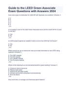 LEED GA v4 Questions with Answers 2024