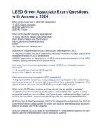 LEED GA v4 Questions with Answers 2024