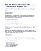 ASE B-5 Mechanical Electrical 60 Questions with Answers 2024