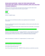 RELIAS QUIZ QUESTIONS ~ BCBA TEST PREP EXAM 2024-2025 QUESTIONS AND CORRECT VERIFIED ANSWERS /100% PASS SOLUTION / ALREADY GRADED A+