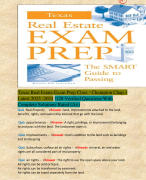 Texas Real Estate Exam Prep Class - Champion Chap.1 Latest 2023 -2024 /128 Verified Questions With Complete Solutions Rated (A+)
