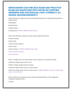 SERVICENOW CIS-ITSM 2024 EXAM AND PRACTICE  EXAM 250 QUESTIONS WITH DETAILED VERIFIED  ANSWERS AND RATIONALES (100% CORRECT) /A+  GRADE ASSURED/NEWEST!!