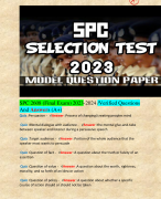 SPC 2608 (Final Exam) 2023-2024 /Verified Questions And Answers (A+)