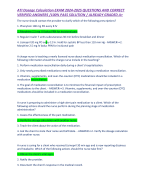 ATI Dosage Calculation EXAM 2024-2025 QUESTIONS AND CORRECT VERIFIED ANSWERS /100% PASS SOLUTION / ALREADY GRADED A+