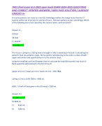 TNCC final exam test 2022 open book EXAM 2024-2025 QUESTIONS AND CORRECT VERIFIED ANSWERS /100% PASS SOLUTION / ALREADY GRADED A+