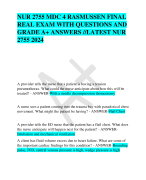 NUR 2755 MDC 4 RASMUSSEN FINAL  REAL EXAM WITH QUESTIONS AND  GRADE A+ ANSWERS //LATEST NUR  2755 2024