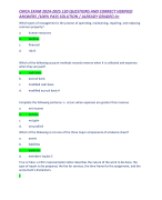 CMCA EXAM 2024-2025 120 QUESTIONS AND CORRECT VERIFIED ANSWERS /100% PASS SOLUTION / ALREADY GRADED A+