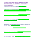 DRIVING TEST GUAM EXAM 2024-2025 QUESTIONS AND CORRECT VERIFIED ANSWERS /100% PASS SOLUTION / ALREADY GRADED A+