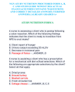 NGN ATI RN NUTRITION PROCTORED FORM A, B,  C AND STUDYGUIDE NEWEST 2024 ACTUAL  EXAM EACH FORM CONTAINS 70 QUESTIONS  AND CORRECT DETAILED ANSWERS (VERIFIED  ANSWERS) |ALREADY GRADED A+