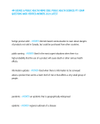 4M-SCIENCE & PUBLIC HEALTH/ NBME CBSE: PUBLIC HEALTH SCIENCES PT1 EXAM  QUESTIONS ANDD VERIFIED ANSWERS 2024 LATEST