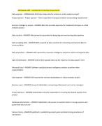 2023\2024 D491 - Introduction to Analytics Examination Data engineer - ANSWER-Role that helps shape data for analysis in a data analytics project Project sponsor - Project sponsor - -Role responsible for project initiation and providing requirements