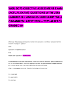 WGU D075 OBJECTIVE ASSESSMENT EXAM (ACTUAL EXAM)  QUESTIONS WITH VERY ELABORATED ANSWERS CORRECTRY WELL ORGANIZED LATEST 2024 – 2025 ALREADY GRADED A+