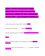 WEEK 7 PATHO 370 (ACTUAL EXAM)  QUESTIONS WITH VERY ELABORATED ANSWERS CORRECTRY WELL ORGANIZED LATEST 2024 – 2025 ALREADY GRADED A+ 