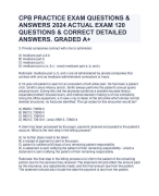 CPB PRACTICE EXAM QUESTIONS & ANSWERS 2024 ACTUAL EXAM 120 QUESTIONS & CORRECT DETAILED ANSWERS. GRADED A+