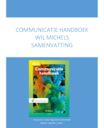 Communicatie handboek Samenvatting 
