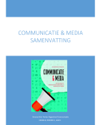  Samenvatting Communicatie & Media (Mediaecologie, Kennis B)
