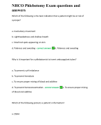 NHCO Phlebotomy Exam questions and answers 