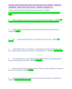 NAPRX CNPR EXAM 2024-2025 QUESTIONS AND CORRECT VERIFIED ANSWERS /100% PASS SOLUTION / ALREADY GRADED A+