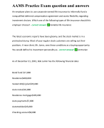 AAMS Practice Exam question and answers