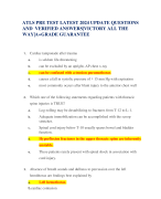  ATLS PRE TEST LATEST 2024 UPDATE QUESTIONS AND  VERIFIED ANSWERS|VICTORY ALL THE WAY|A+GRADE GUARANTEE