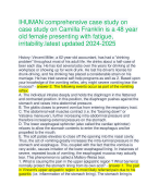 IHUMAN comprehensive case study on case study on Camilla Franklin is a 48 year old female presenting with fatigue, irritability.latest updated 2024-2025