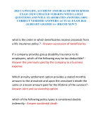 2024 CA PSI LIFE, ACCIDENT AND HEALTH OR SICKNESS EXAM (NEW UPDATED VERSION) WITH LATEST QUESTIONS AND WELL ELABORATED ANSWERS (100% CORRECT VERIFIED ANSWERS) ACTUAL EXAM 2024 |ALREADY GRADED A+ (BRAND NEW!!)