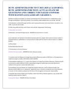RCFE ADMINISTRATOR TEST 2023-2025 (CALIFORNIA  RCFE ADMINSTRATOR TEST) ACTUAL EXAM 200  QUESTIONS AND CORRECT DETAILED ANSWERS  WITH RATIONALES|ALREADY GRADED A
