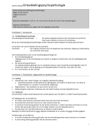 Samenvatting ontwikkelingspsychopathologie SPH