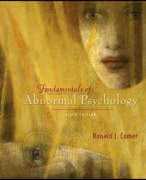 Samenvatting Fundamentals of Abnormal Psychology