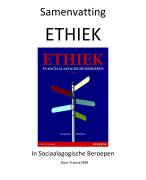 Ethiek in sociaal agogische beroepen