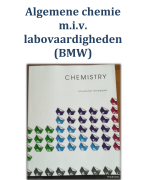 Algemene chemie m.i.v. labovaardigheden 