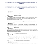 NURS 676 Final Exam 2024 Version 3 Questions With Answers 