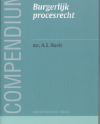 Samenvatting Compendium van het Burgerlijk procesrecht