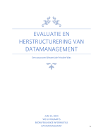 Eindopdracht/bestand voor Datamanagement